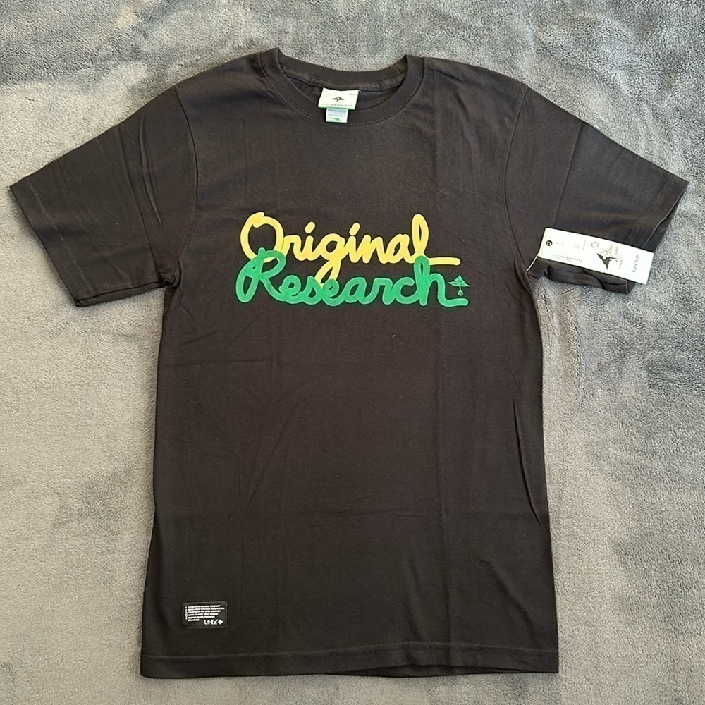 LRG Original Research Men’s Black Graphic Tee Size Small NWT